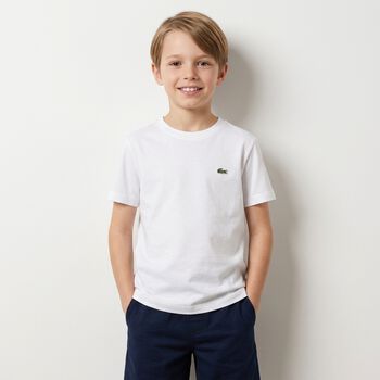 Boys White Logo T-Shirt