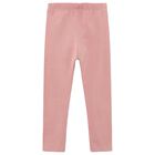 Girls Pink Logo Leggings, 1, hi-res