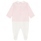 Baby Girls Pink & White Logo Babygrow Gift Set, 3, hi-res