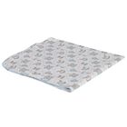 Baby Boys Blue & White Carousel & Hot Air Balloon Blanket, 1, hi-res
