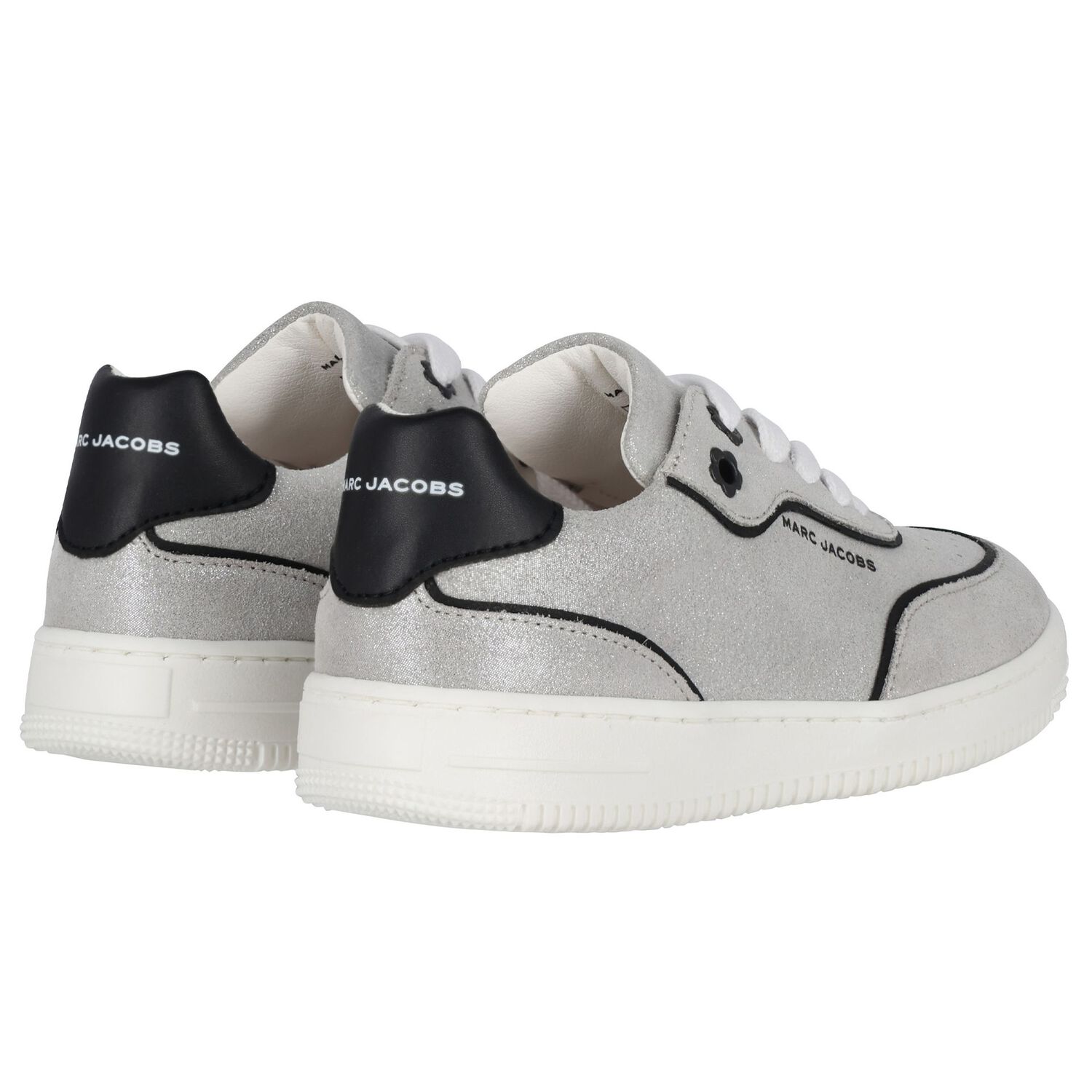 Girls Grey Logo Suede Trainers, 1, hi-res