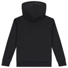 Black Logo Hooded Top, 1, hi-res