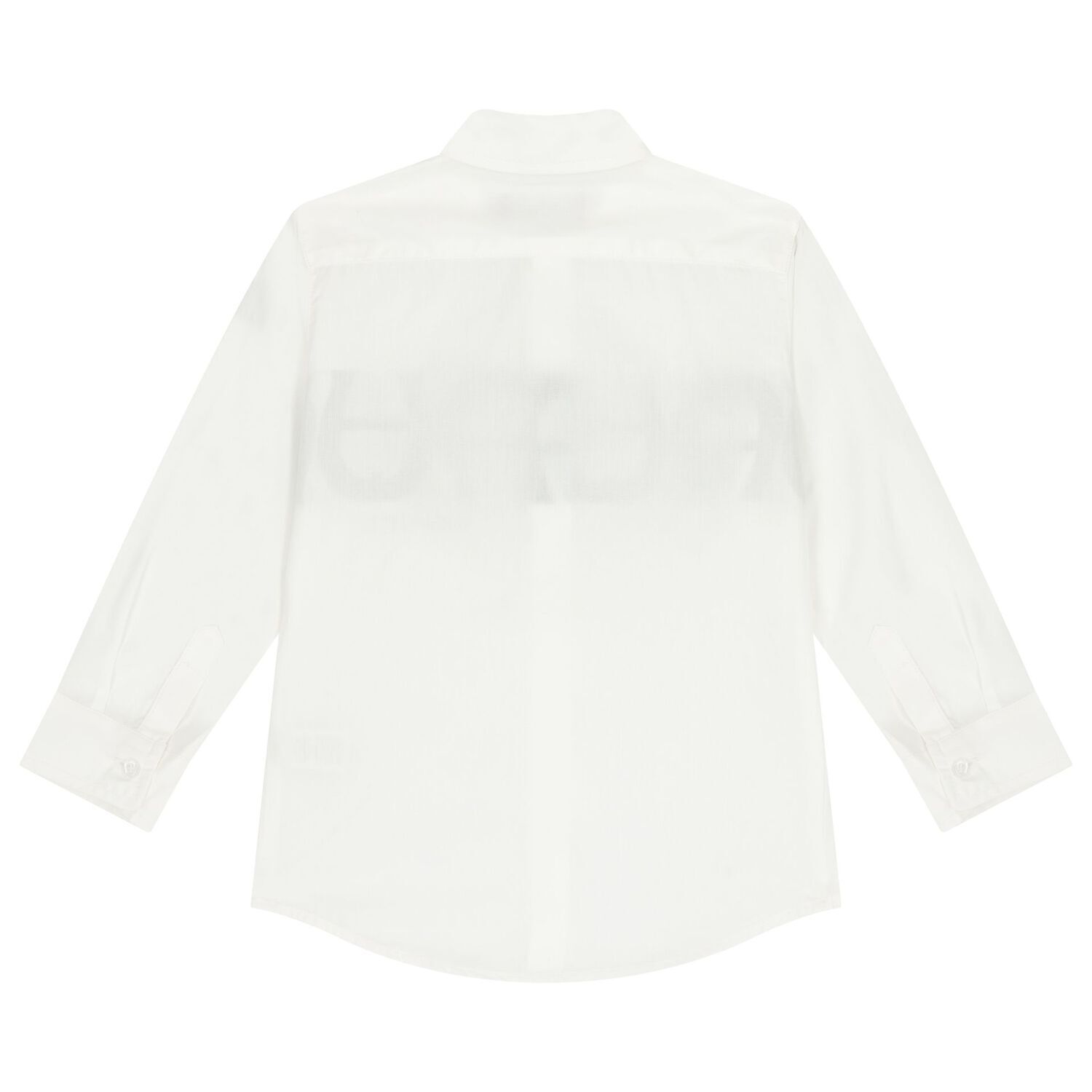 Boys White Logo Shirt, 1, hi-res