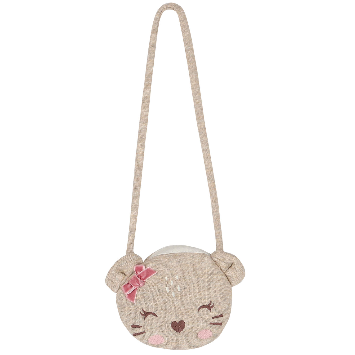 Younger Girls Ivory Sherpa Dress & Bag Set, 1, hi-res image number null