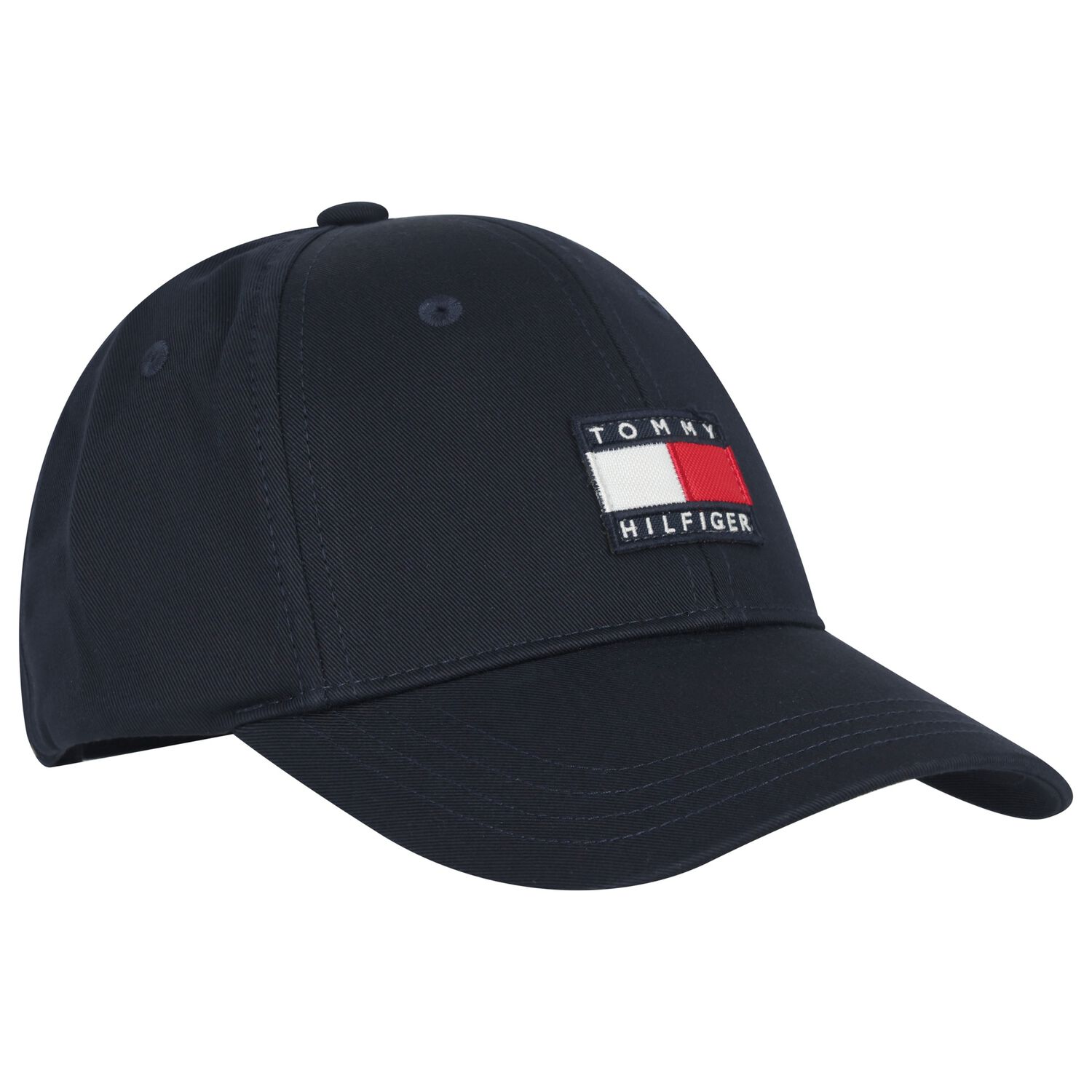 Boys Navy Blue Logo Cap, 1, hi-res