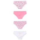 Girls White & Pink Knickers (4-Pack), 2, hi-res