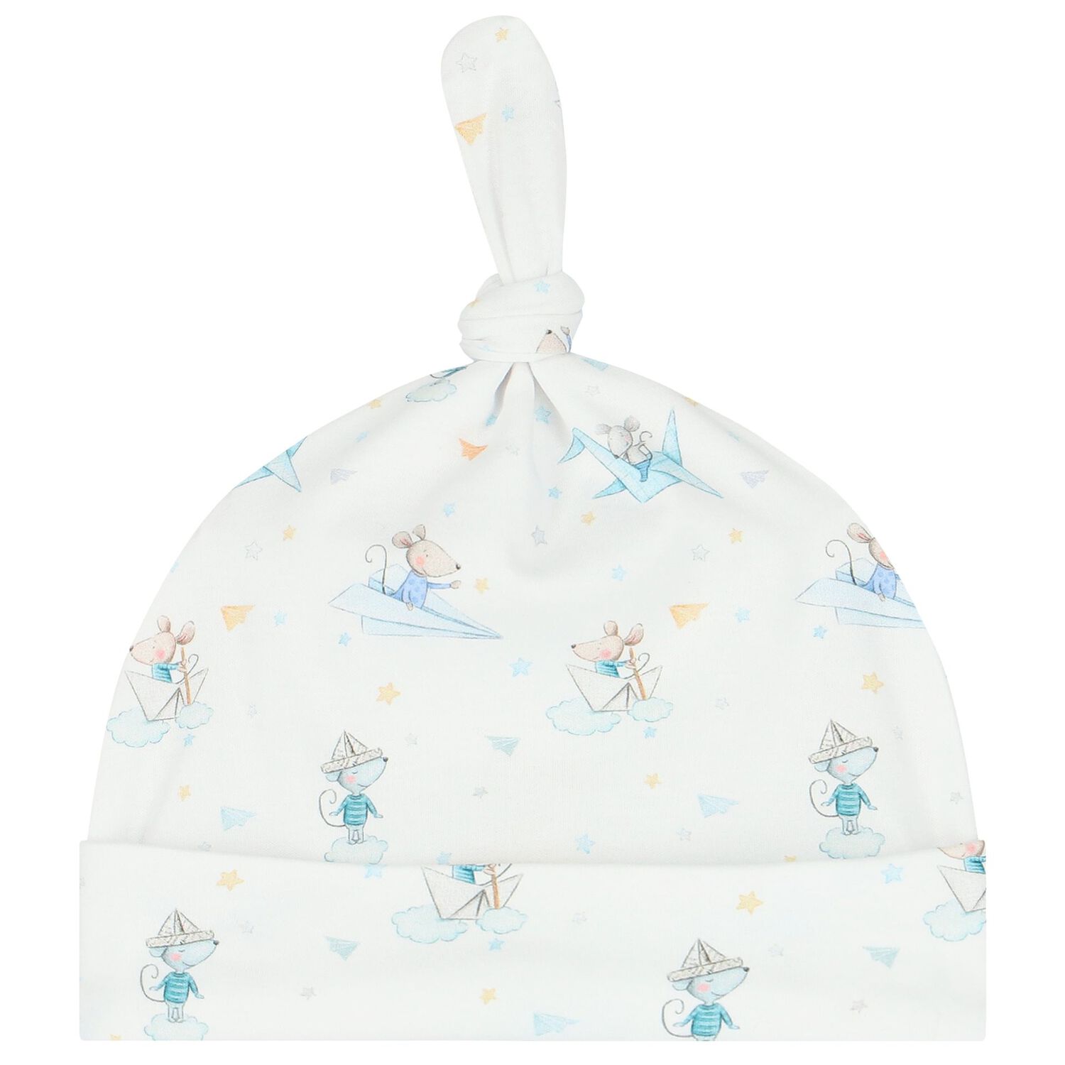 Baby Boys White Cute Mouse Babygrow Set, 1, hi-res