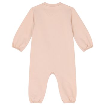 Baby Girls Pink Logo Romper