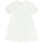 Baby Girls White & Blue Bow Dress Set, 1, hi-res