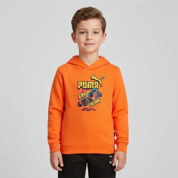 Younger Boys Orange & Black Hot Wheels Tracksuit, 1 Younger Boys Orange & Black Hot Wheels Tracksuit