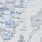 Baby Boys Blue & Grey Geo Map Babygrow Gift Set, 3, hi-res