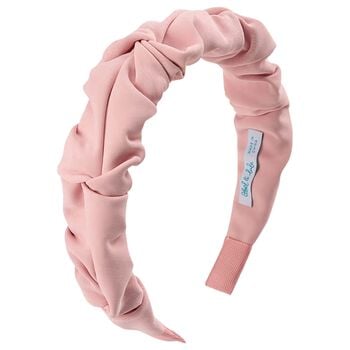 Girls Pink Crepe Headband