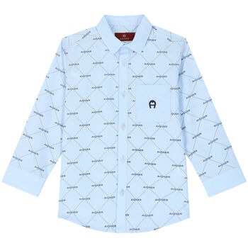 Boys Blue Logo Shirt