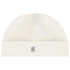 Ivory & Gold Logo Baby Hat, 1, hi-res