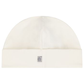 Ivory & Gold Logo Baby Hat