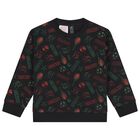 Younger Black Disney Logo Tracksuit, 1, hi-res