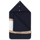 White & Navy Blue Geo Map Logo Baby Nest, 1, hi-res