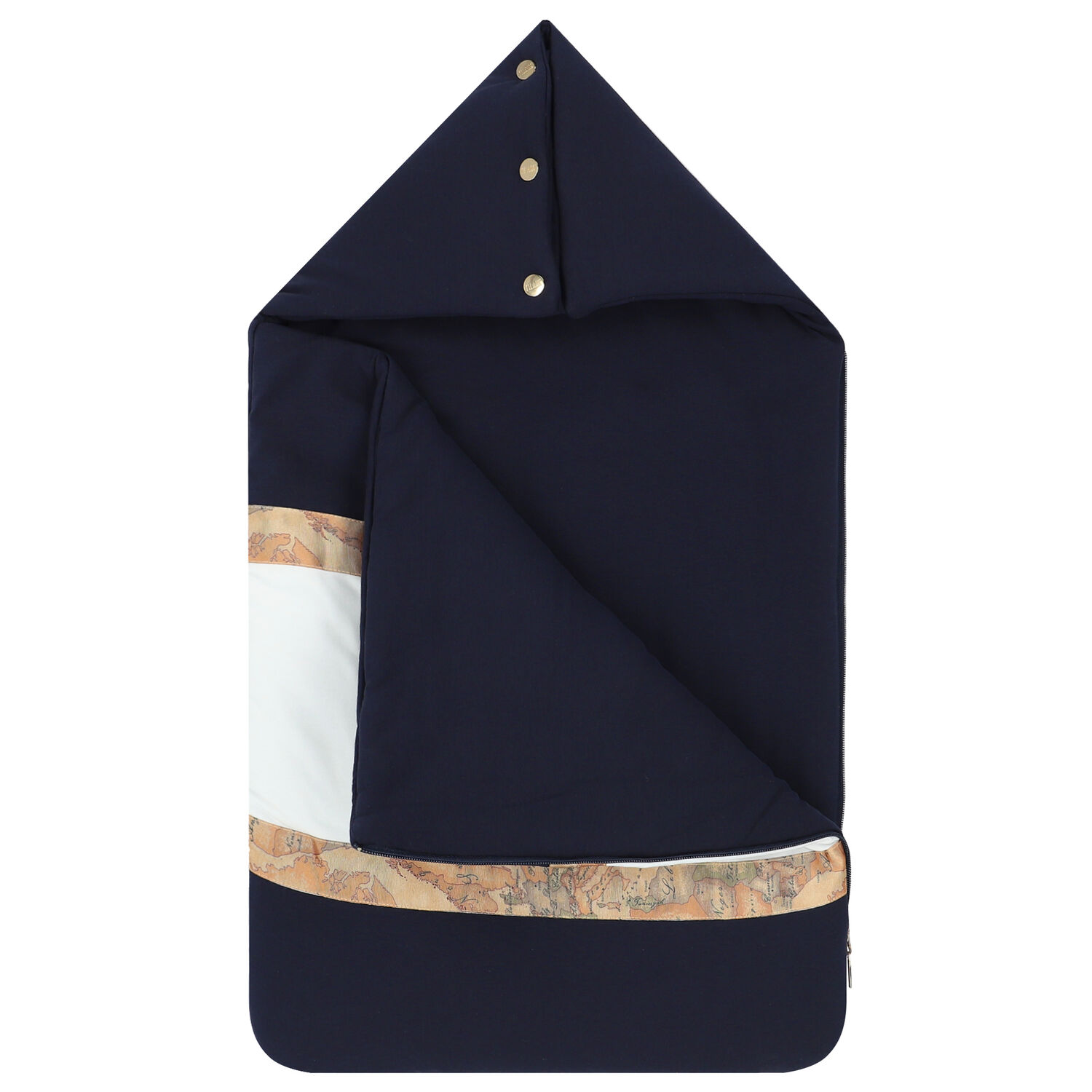 White & Navy Blue Geo Map Logo Baby Nest, 1, hi-res