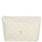 Beige Logo Baby Hooded Towel, 1, hi-res