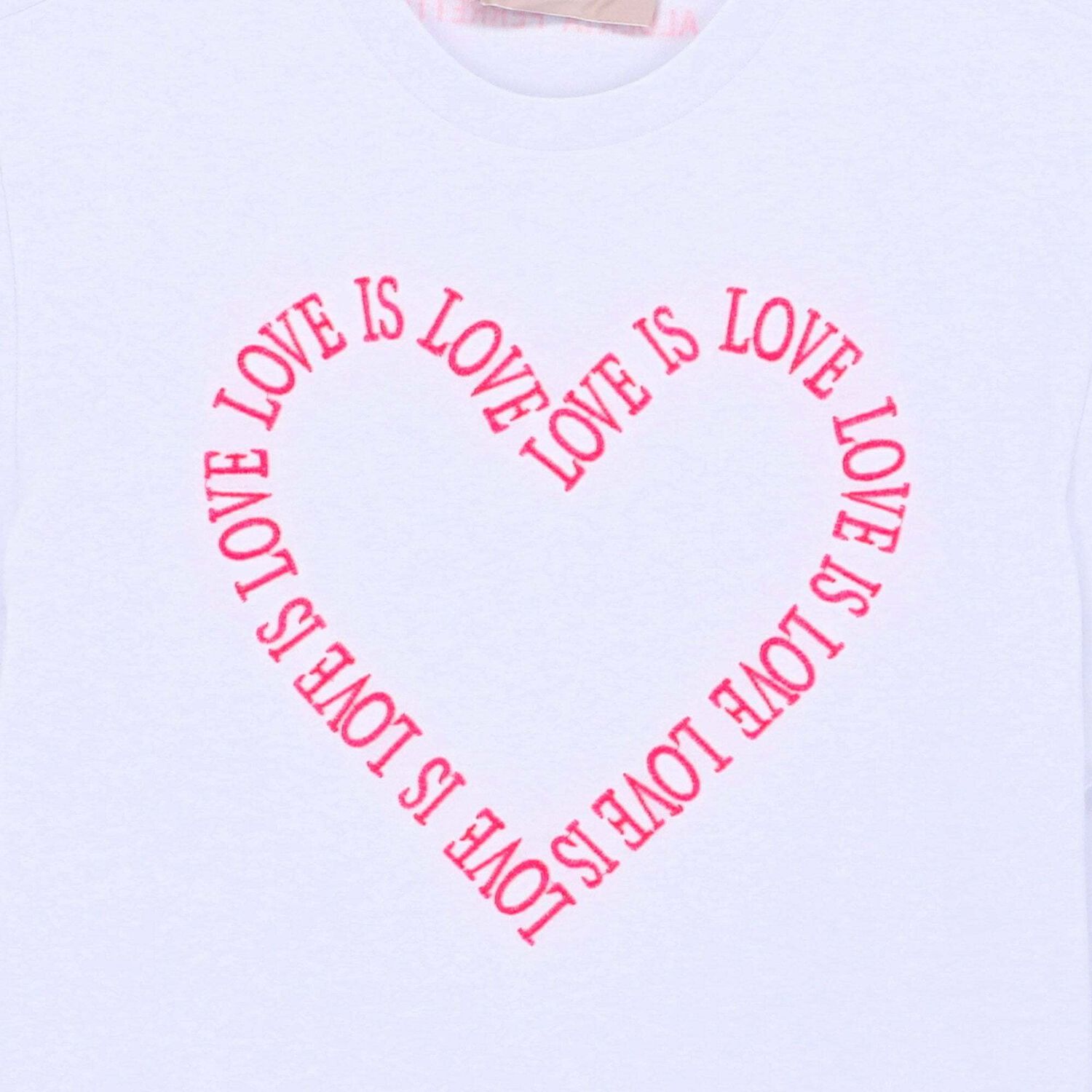 Girls Off White Embroidered Text T-Shirt Dress, 1, hi-res image number null