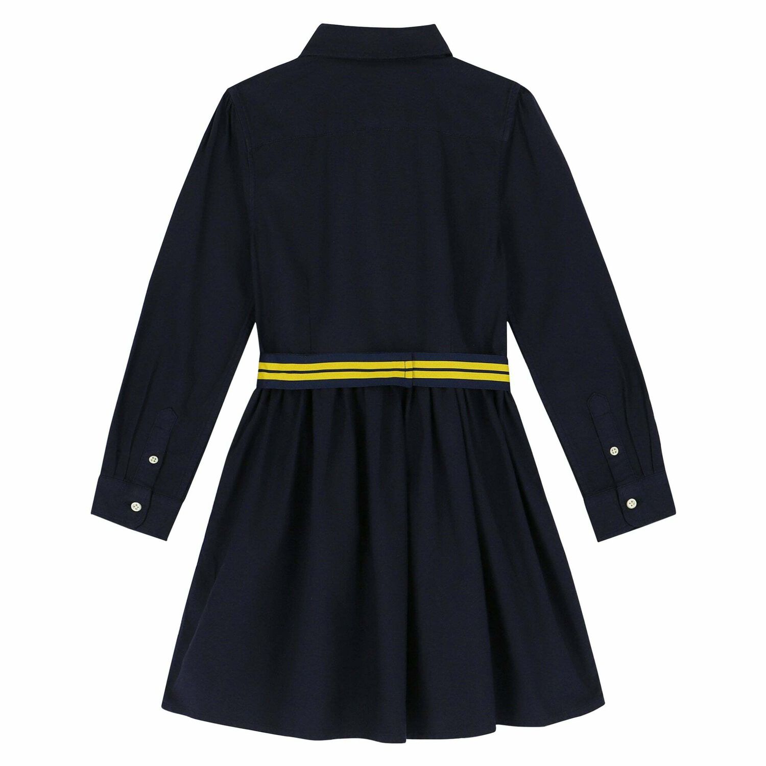 Girls Navy Shirt Dress, 1, hi-res image number null