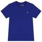 Boys Blue Logo T-Shirt, 1, hi-res