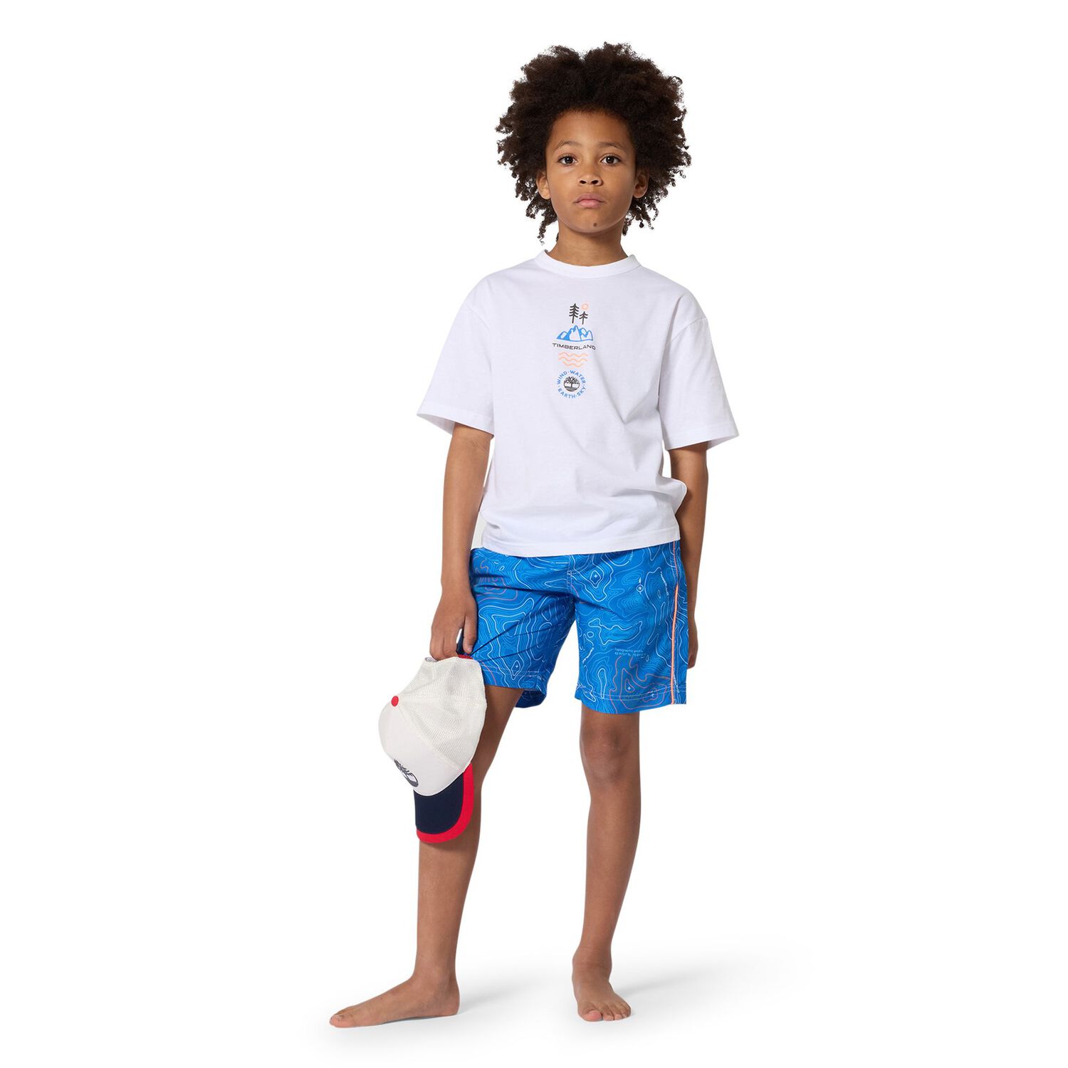 Boys White Logo T-Shirt, 1, hi-res