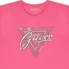 Girls Pink Logo Sequined T-Shirt, 2, hi-res