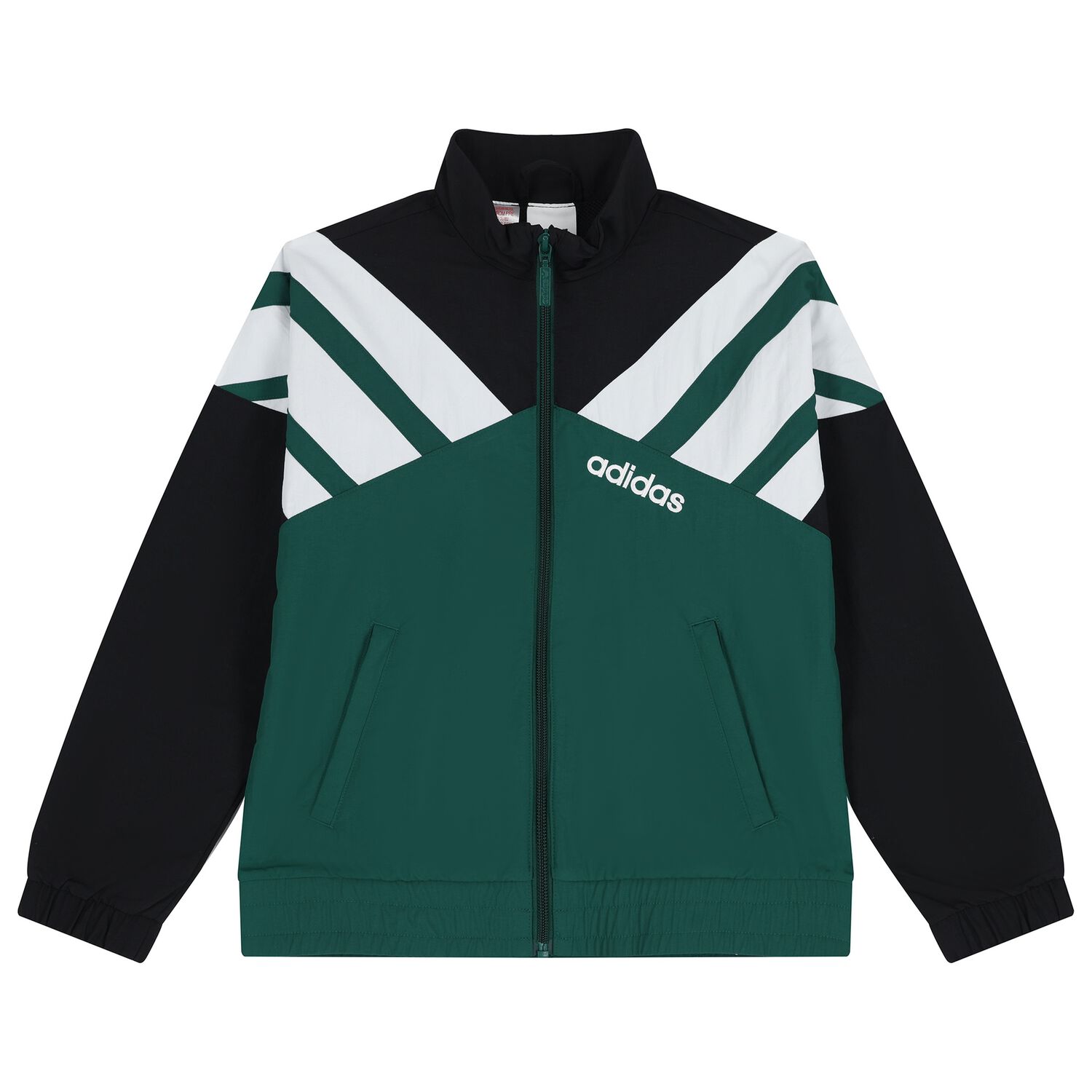 Green & Black Logo Zip up top, 1, hi-res