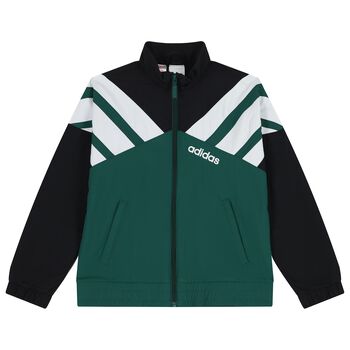 Green & Black Logo Zip up top