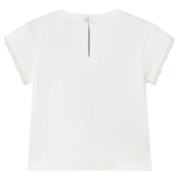 Younger Girls Ivory T-Shirt