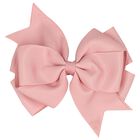 Girls Pink Bow Hairclip, 3, hi-res