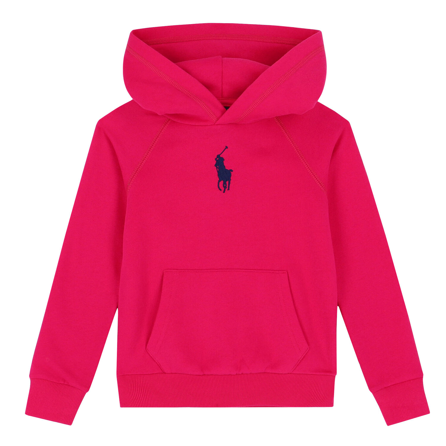 Girls Pink Logo Hooded Top, 1, hi-res image number null