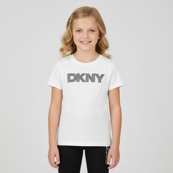Girls White Logo T-Shirt
