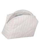 Baby Girls White & Pink Wash Bag, 2, hi-res