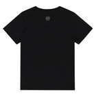 Boys Black Skull Logo T-Shirt, 2, hi-res
