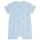 Baby Boys Blue Puppy Romper ( 2-Pack ), 2, hi-res