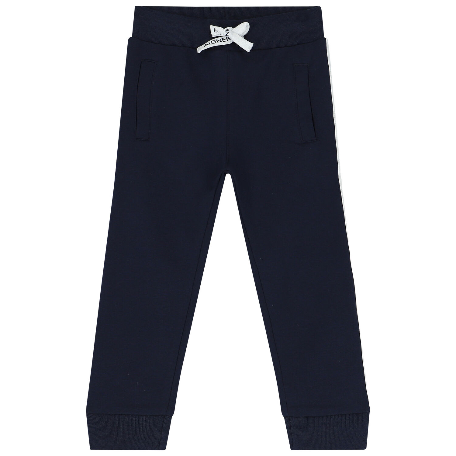 Younger Boys Navy Blue & White Logo Tracksuit, 1, hi-res image number null