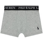 Boys Black & Grey Logo Boxer Shorts (3-Pack), 1, hi-res