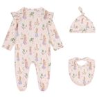 Baby Girls Pink Africa Babygrow Gift Set, 1, hi-res