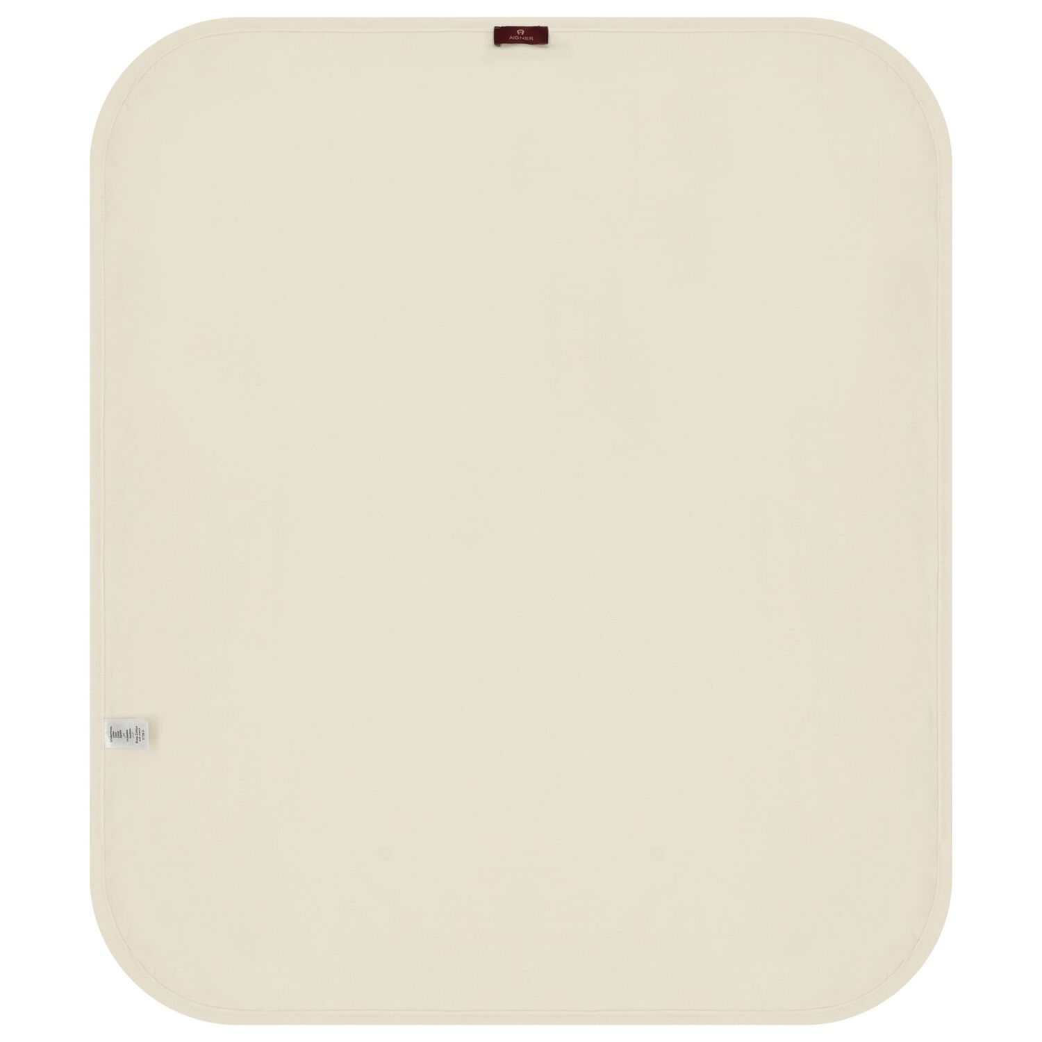 White & Beige Teddy Bear Logo Baby Blanket, 1, hi-res