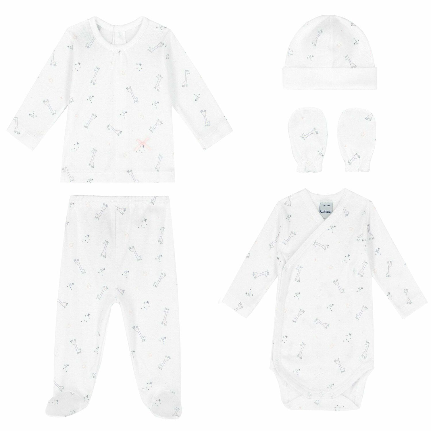 Baby Girls White & Pink Gift Set, 1, hi-res