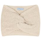 Younger Girls Ivory Knitted 3 Piece Set, 1, hi-res