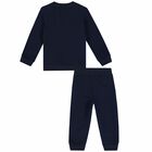 Younger Boys Navy Logo Tracksuit, 1, hi-res
