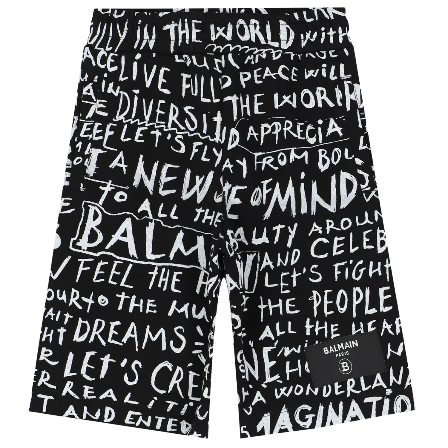 Boys Black & White Logo Shorts, 1, hi-res image number null
