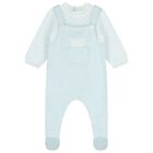 Baby Boys Blue Babygrow, 1, hi-res
