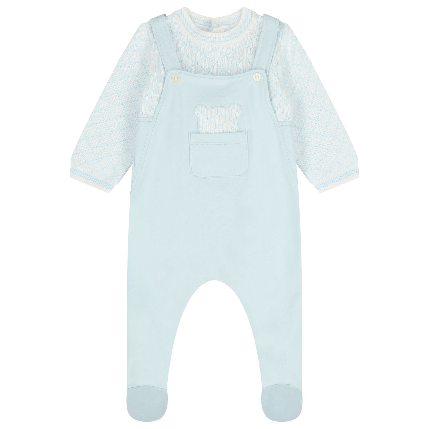 Baby Boys Blue Babygrow, 1, hi-res image number null