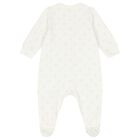 White Logo Babygrow, 1, hi-res