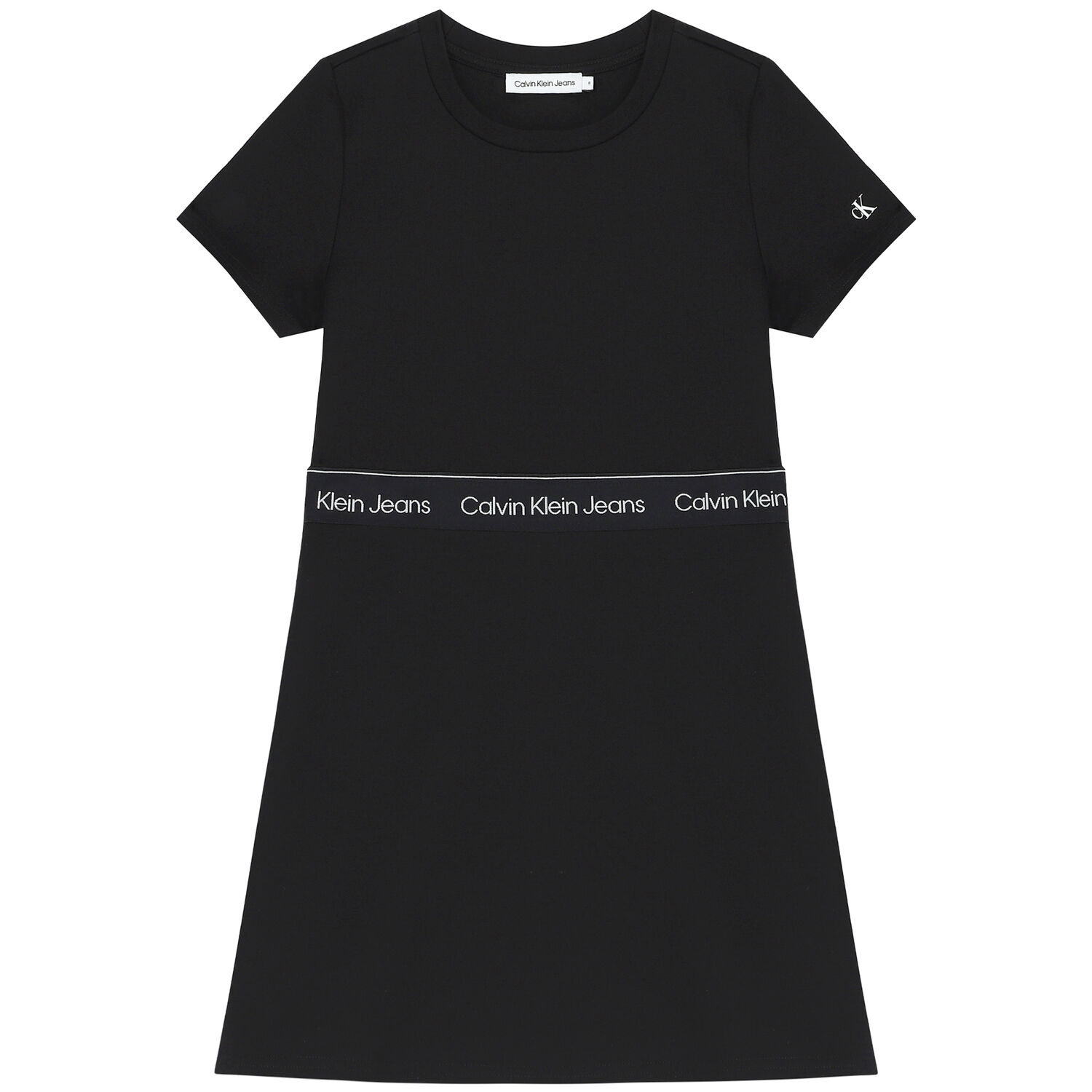 Girls Black Logo Dress, 1, hi-res image number null