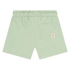 Younger Boys Beige, Ivory & Green Shorts Set, 3, hi-res